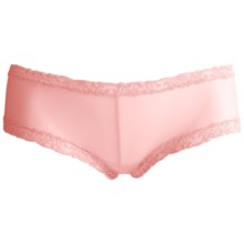 54%OFF 女性のボーイカット 名取（女性用）ボーイショートショーツレース・トリム Natori Lace-Trimmed Boy Short Panties (For Women)画像